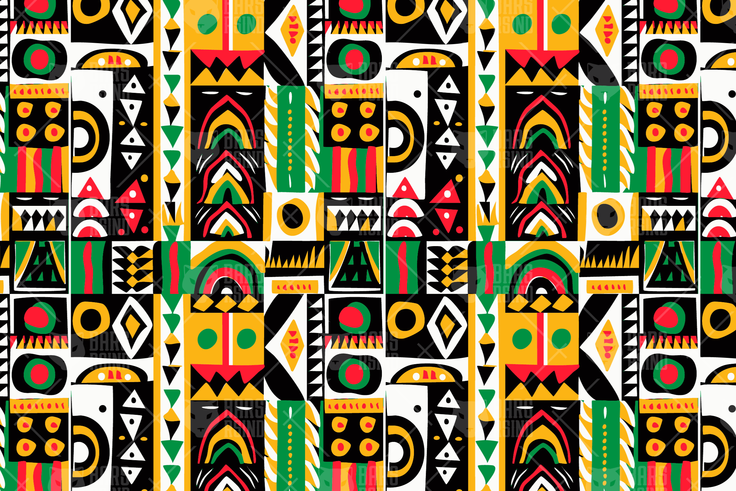 Abstract African Boho Seamless Pattern Graphic by barsrsind · Creative ...
