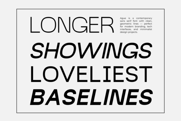 Ague Font PNG with transparent background - Preview 1