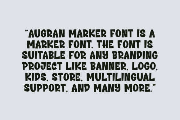 Augran Marker Font - Preview 3