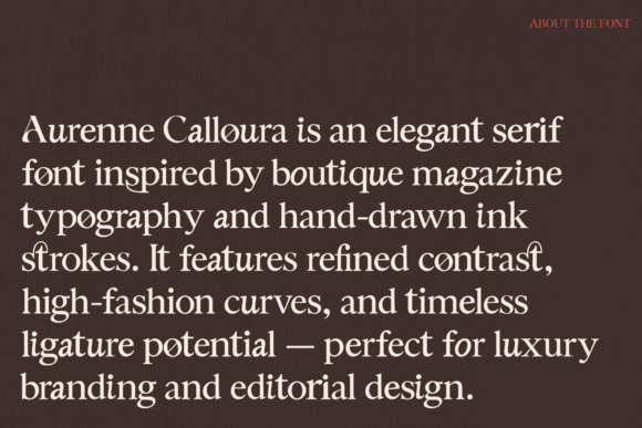 Aurenne Calloura Font - Preview 1