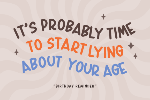 Birthday Reminder Font - Preview 2