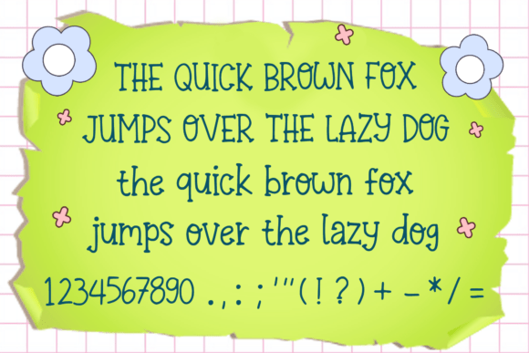 Ballpoint Cute Font - Preview 3