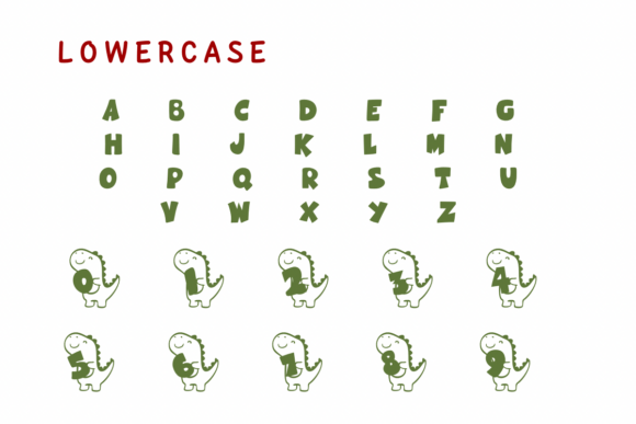 Cute Dino Font - Preview 2