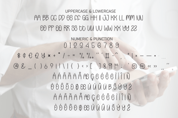 Digital Handwriting Font PNG with transparent background - Preview 6