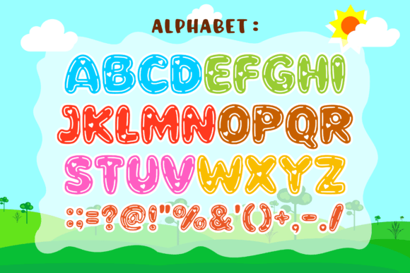 Easter Cartoon Font - Preview 1