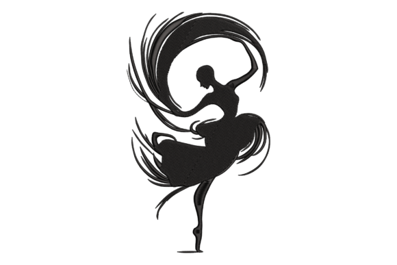 Elegant Ballet Dancer Silhouette