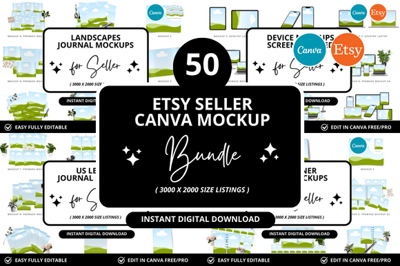 Etsy Canva Mockup Bundle
