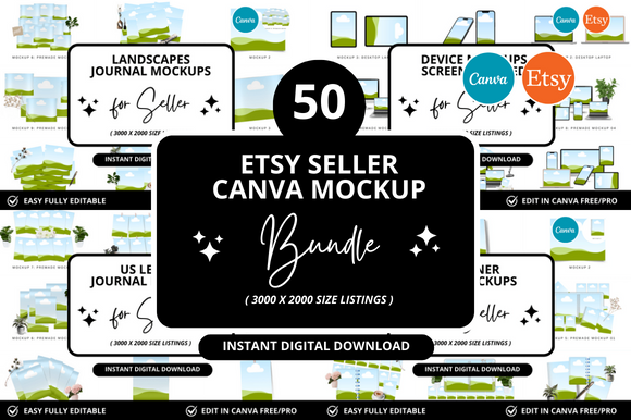 Etsy Canva Mockup Bundle