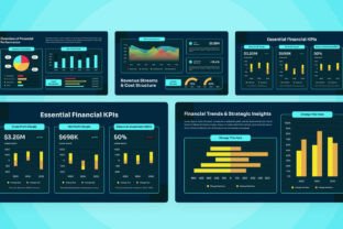 Financial Infographic Dashboard Design Graphic by twinletter · Creative ...