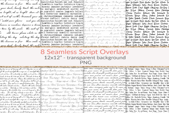 Handwritten Script Seamless Patterns Graphic Patterns By Lovelytocu