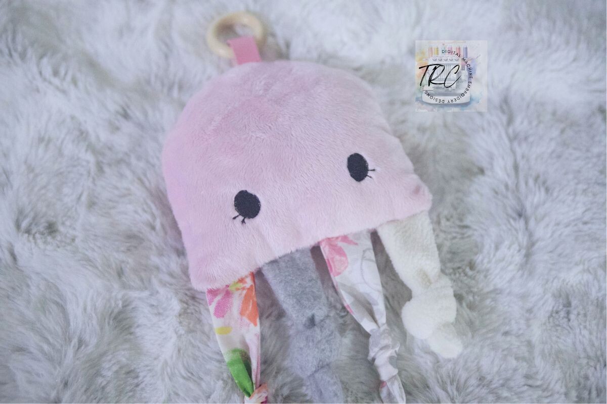 Jellyfish Stuffie ITH Embroidery Design