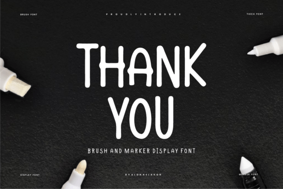 Marker Simpera Font PNG with transparent background - Preview 5