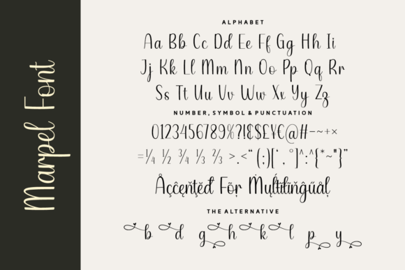 Marpel Font PNG with transparent background - Preview 3