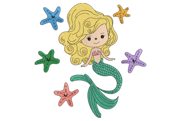 Mermaid with Starfish