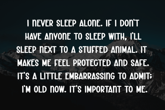 Midnight Monlight Font PNG with transparent background - Preview 5