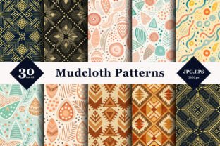 Mud Design Patterns Mudcloth Style Seamless Patterns 05 Graphic by TriDraw · Creative Fabrica