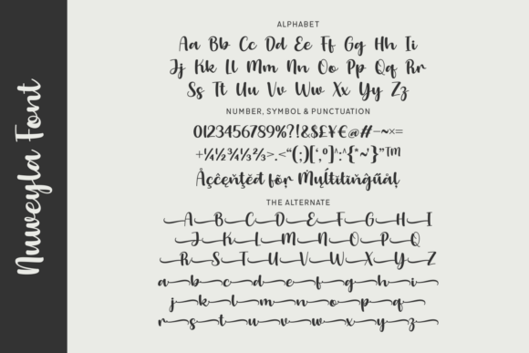 Nuweyla Font PNG with transparent background - Preview 3