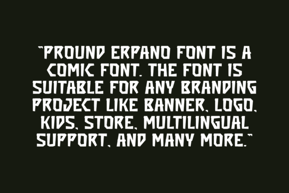Pround Erpano Font PNG with transparent background - Preview 3