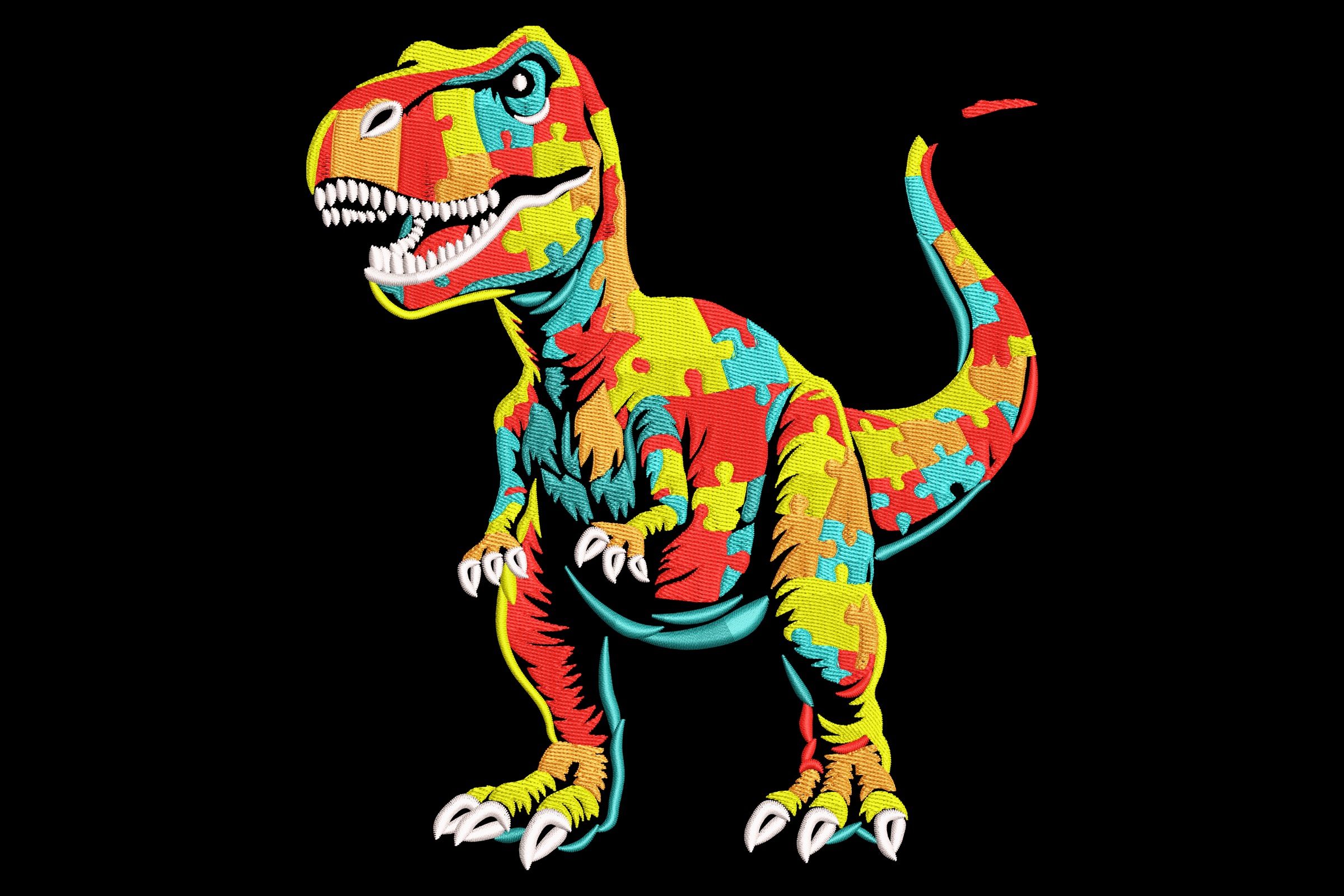 Puzzle Pattern T-Rex
