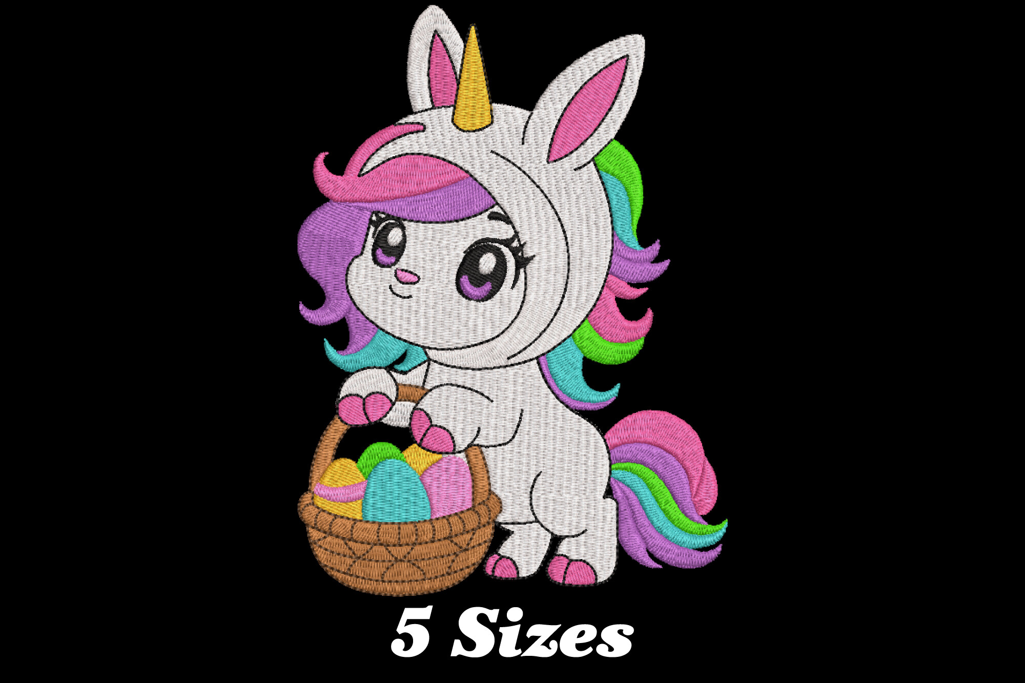 Unicorn with Easter Basket