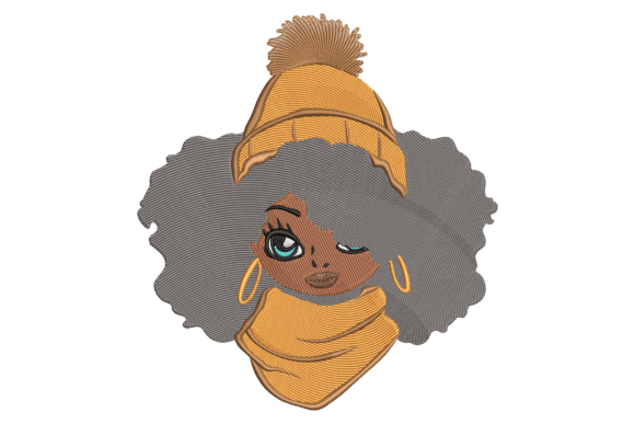 Winter Afro Girl