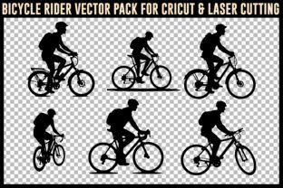 Bicycle Rider Silhouette Vector Bundle Graphic by Arifin Vector Studio ...