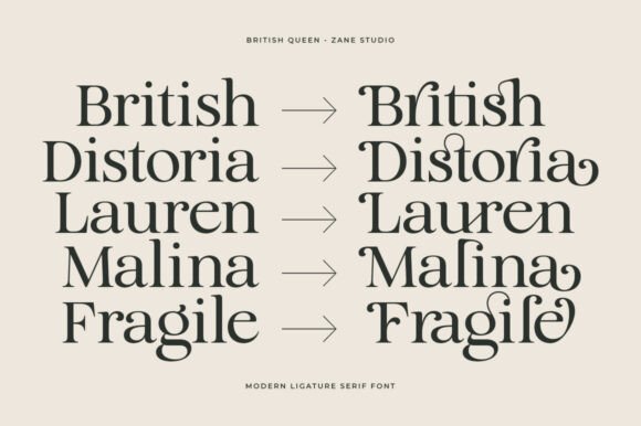 British Queen Font - Preview 2