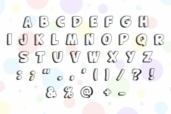 Candy Color Font - Preview 5
