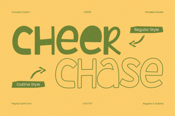 Chuckle Charm Font PNG with transparent background - Preview 1