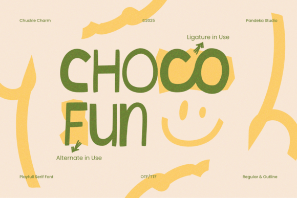 Chuckle Charm Font PNG with transparent background - Preview 6