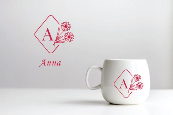 Daisy Floral Monogram Font - Preview 3
