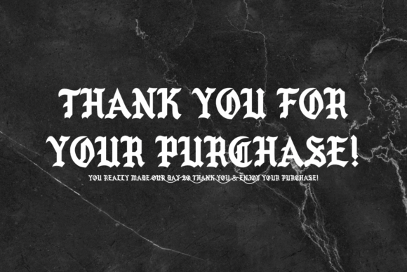 Demon Old English Font PNG with transparent background - Preview 2