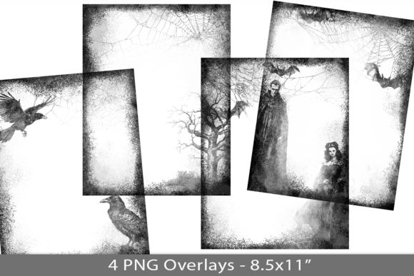 Distress Frame PNG Overlay