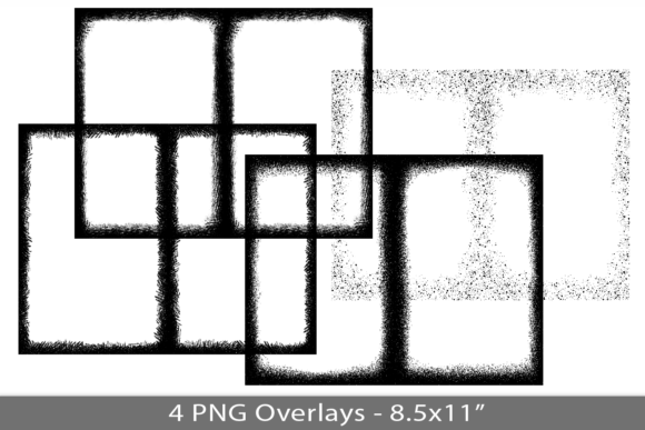 Distress Frame PNG Overlay