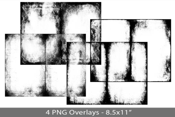 Distress Frame PNG Overlay