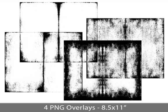 Distress Frame PNG Overlay