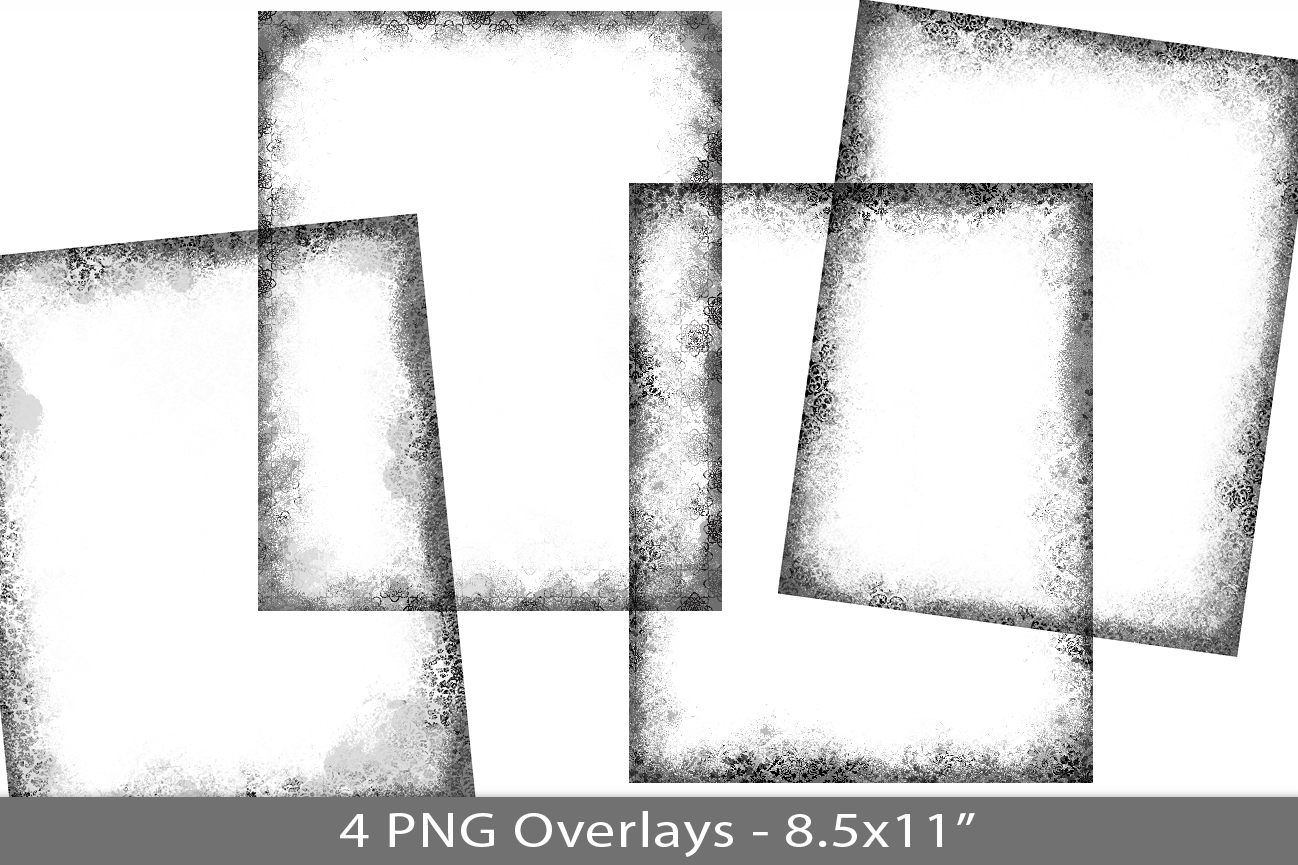 Distress Frame PNG Overlay