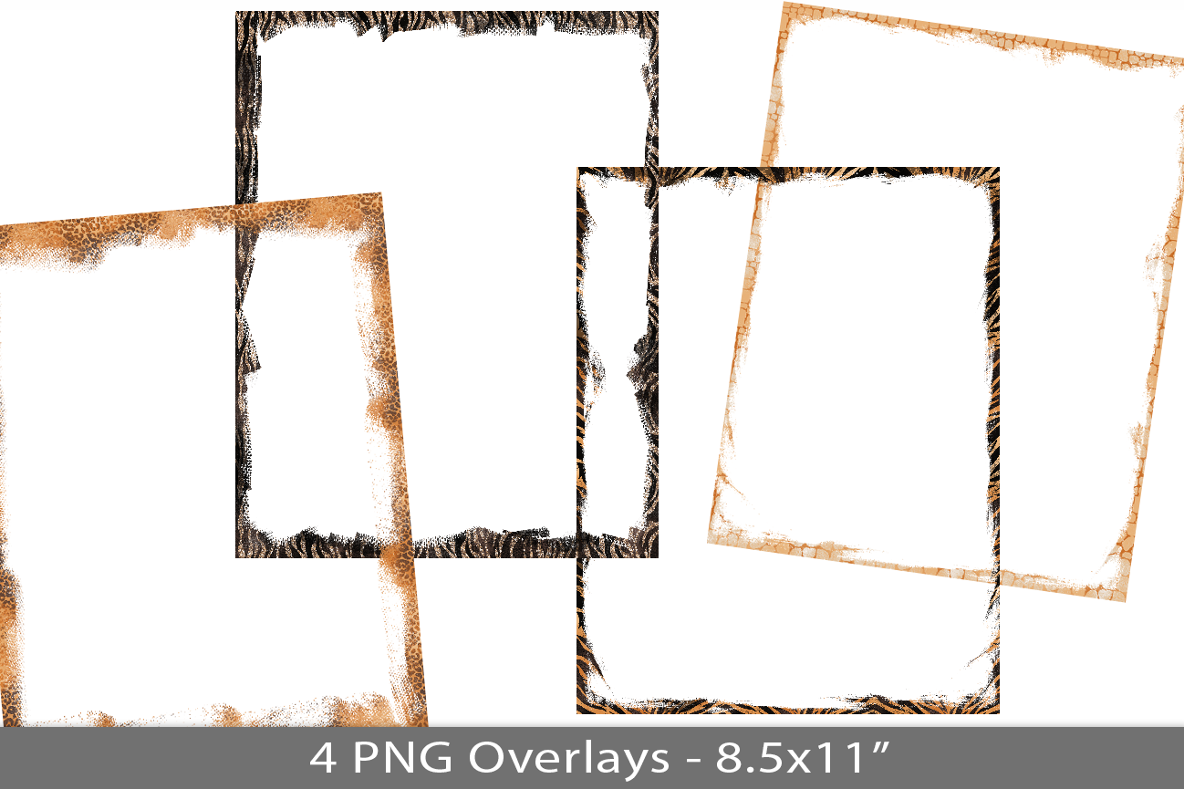 Distress Frame PNG Overlay