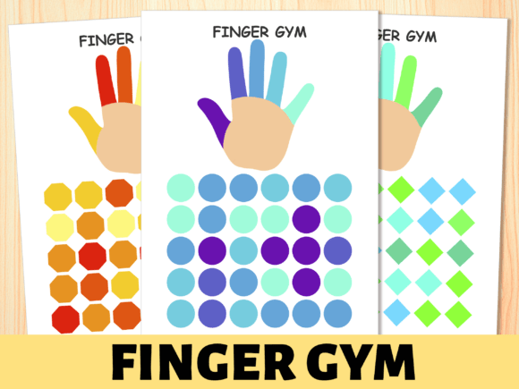 Finger Gym Tapping Game Printable