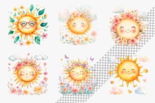 Funny Spring Sun Clipart Graphic by Venture Studio · Creative Fabrica