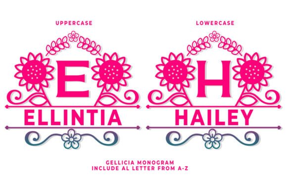 Gellicia Monogram Font - Preview 2