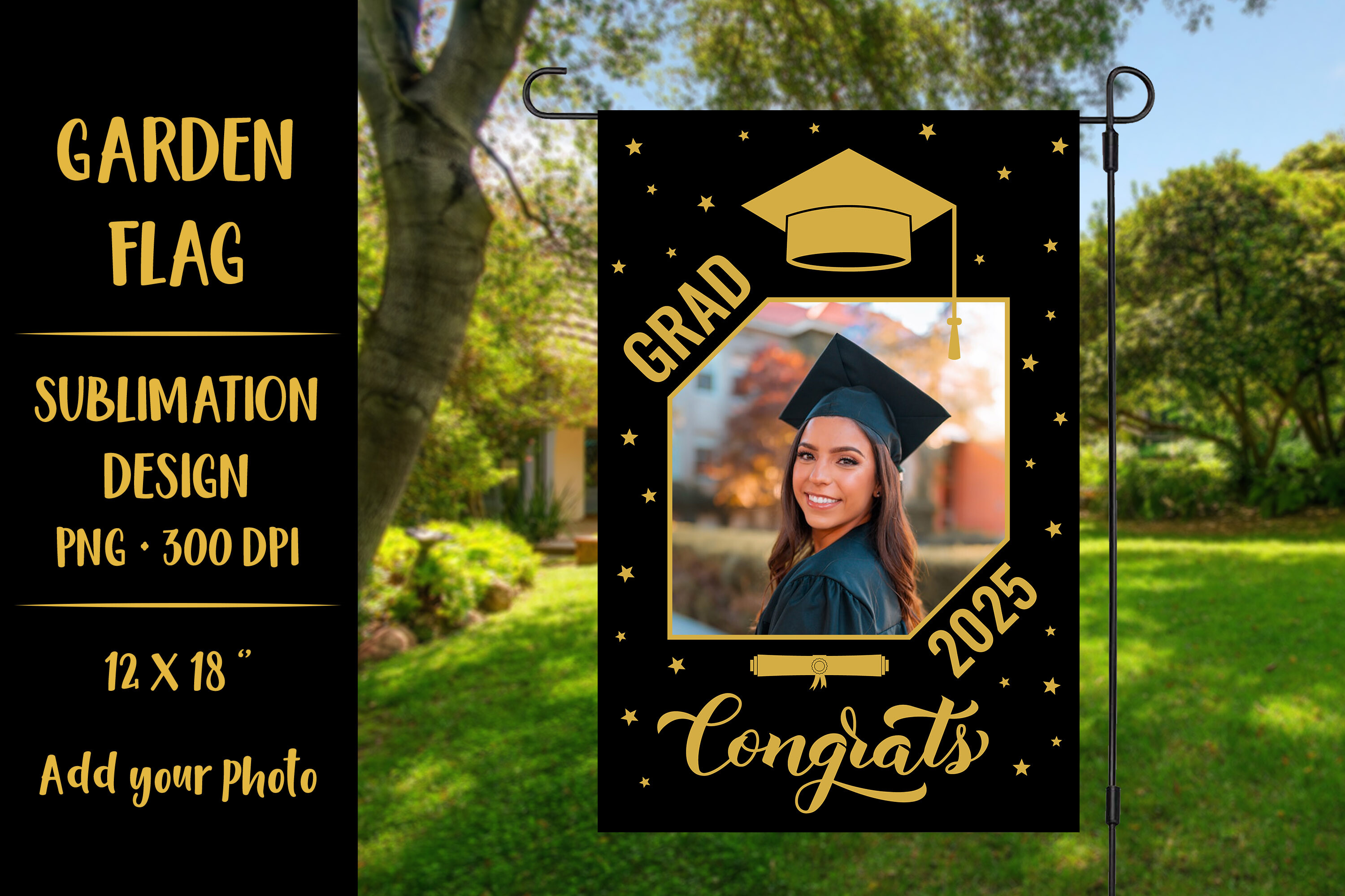 Graduation Class of 2025 Garden Flag Sub Graphic by LaBelezoka ...