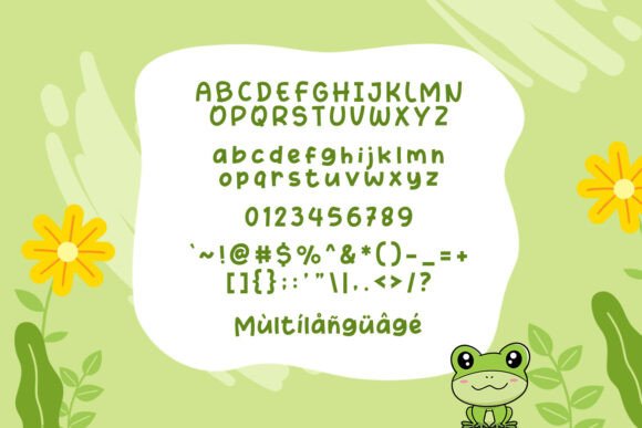Howdy Frog Font PNG with transparent background - Preview 3