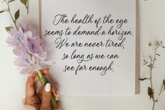 Lovely Flower Font PNG with transparent background - Preview 3