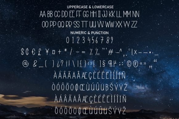 Night Darling Font PNG with transparent background - Preview 6