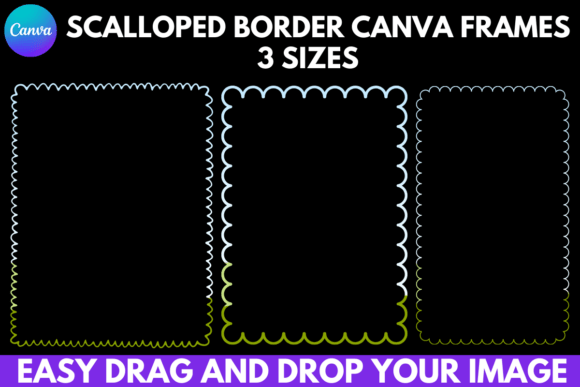 Sea Turtle Canva Frames Template Bundle Graphic by Carrot Land Studio ...
