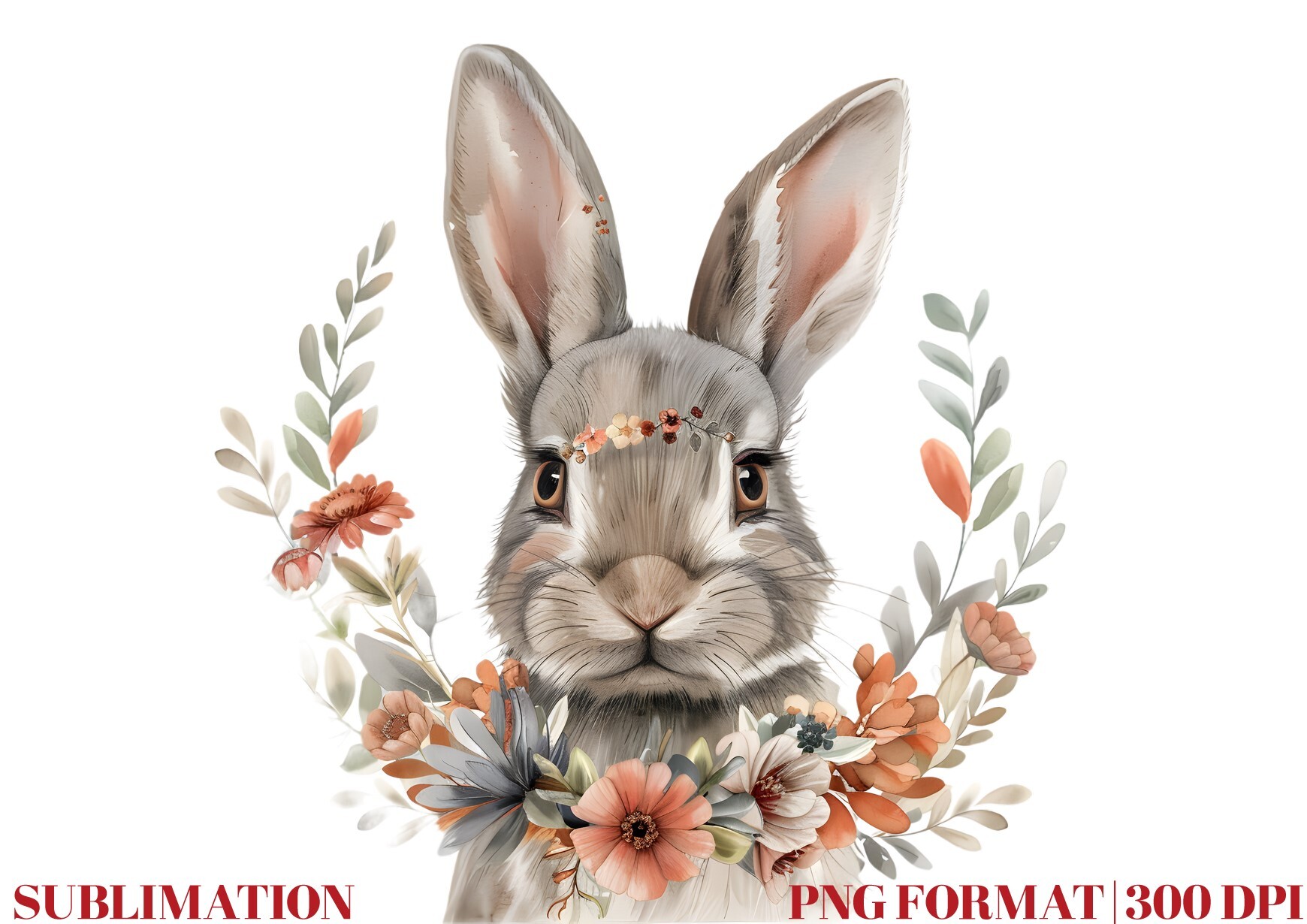 Adorable Bunny with Easter Eggs Graphic by Mirawillson · Creative Fabrica