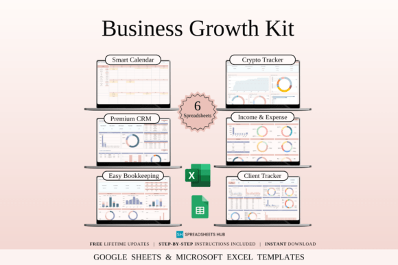 Business Growth Kit | 6 Spreadsheets