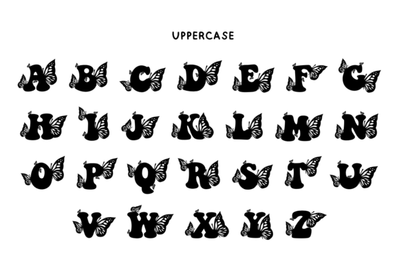 Butterfly Retro Font - Preview 4