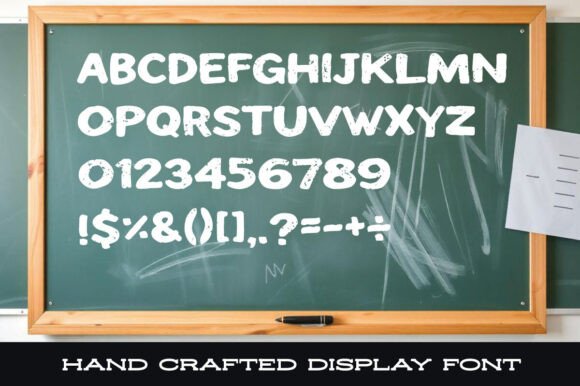 Chalkboard Anxiety Font - Preview 1
